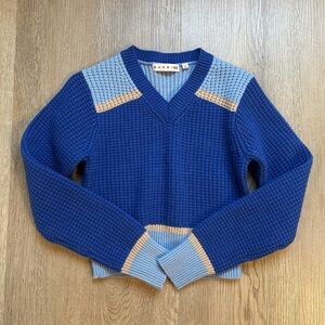 Marni x Uniqlo Popcorn Knit V-neck Sweater